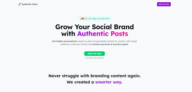 Authentic Posts
