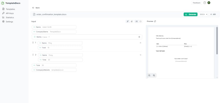 TemplateDocs