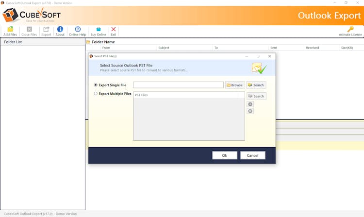 CubexSoft Outlook PST Converter for Mac & Windows