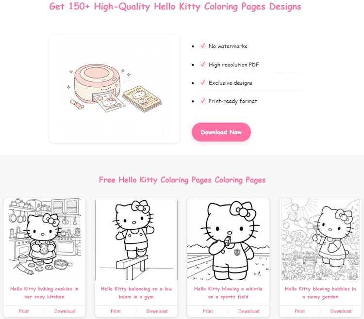 Sanrio Coloring Pages