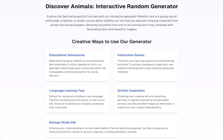 Random-Animal-Generator.com
