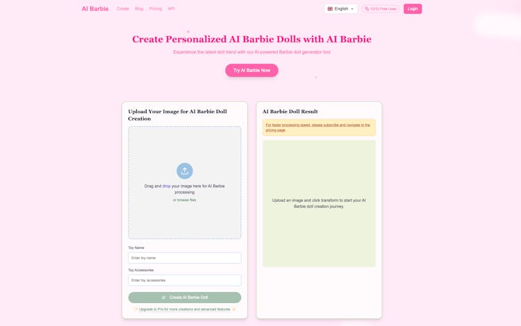 AI Barbie - Create Personalized AI Barbie Dolls | AI Doll Generator