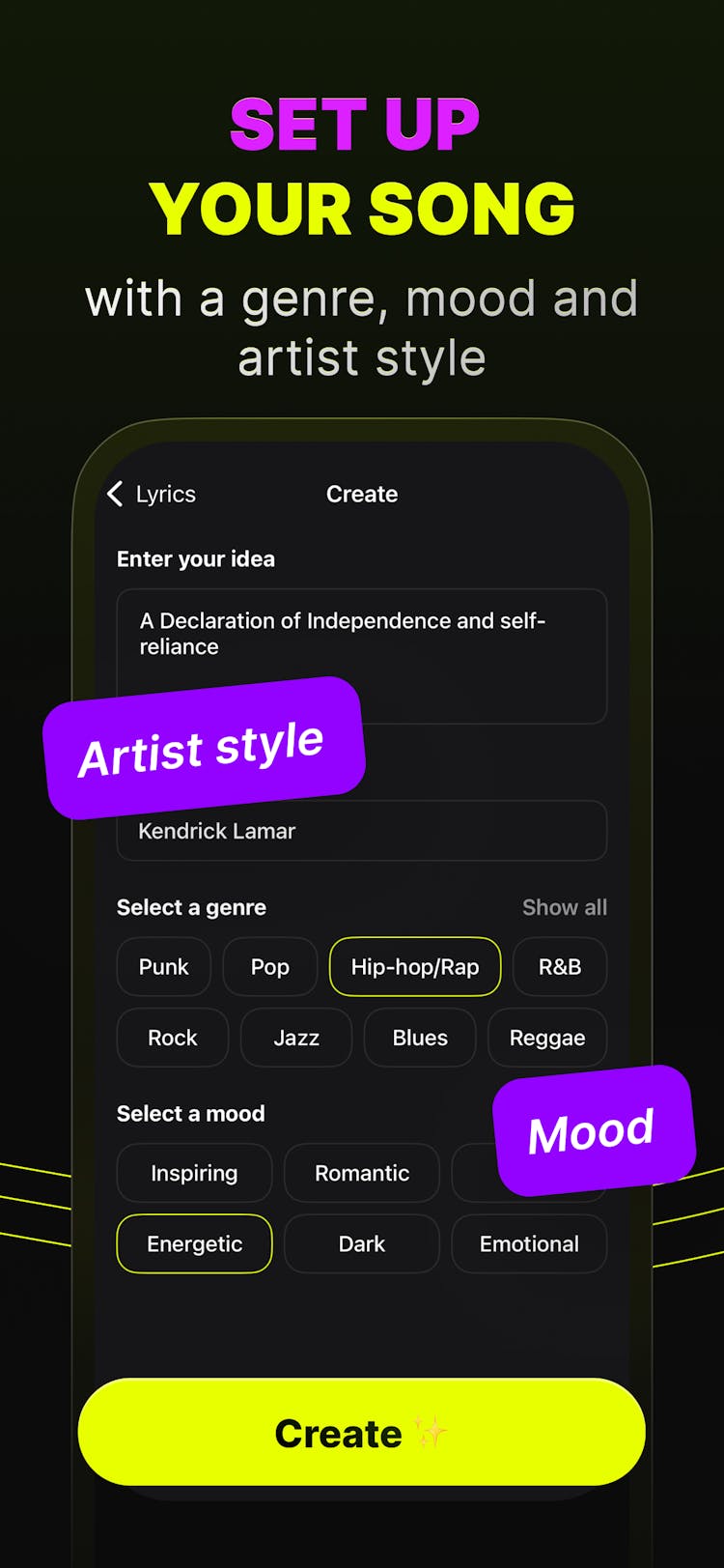 Lyncil AI Lyric Generator