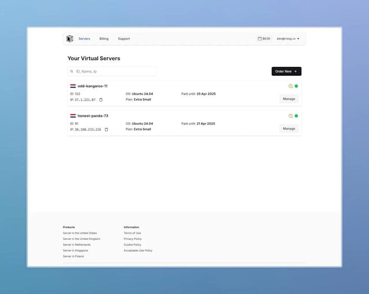 Nanohost