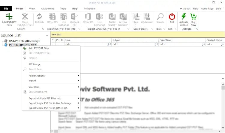 Shoviv PST to Office 365 Migration Tool