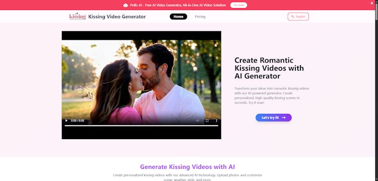 Kissing Video Generator
