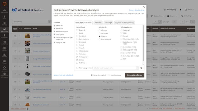 WriteText.ai for Magento