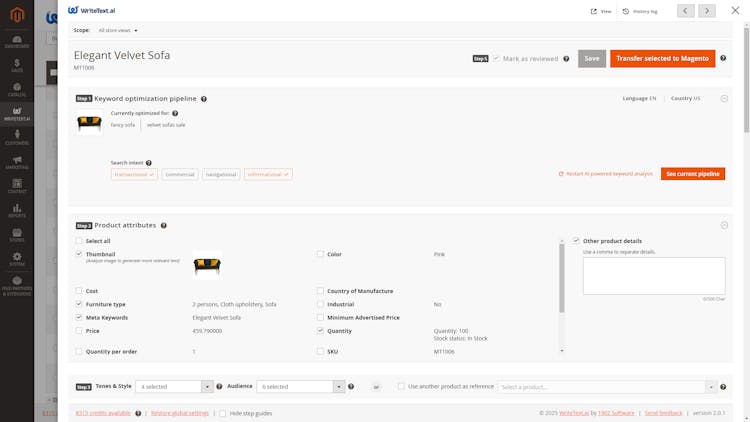 WriteText.ai for Magento