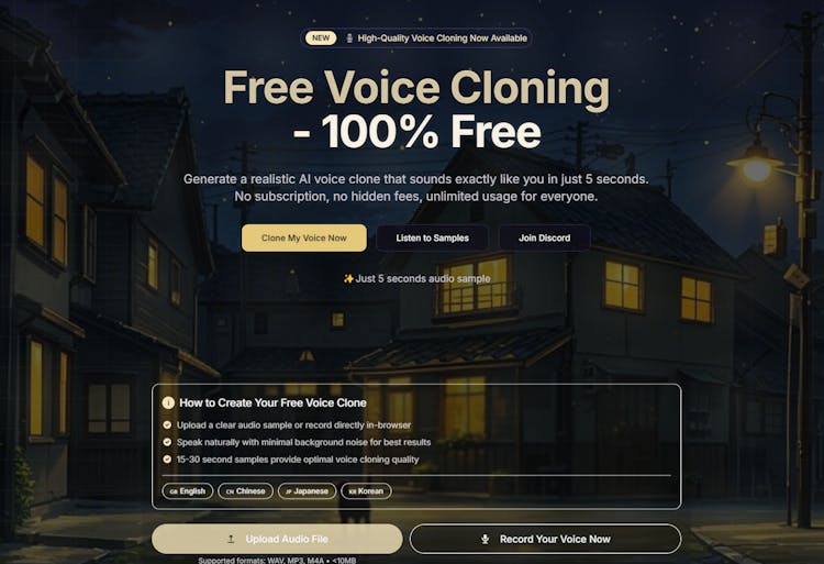  Free Voice Cloning