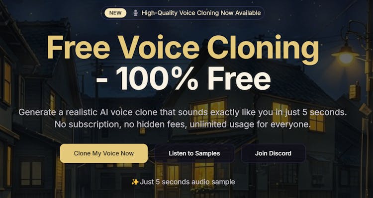 Free Voice Cloning