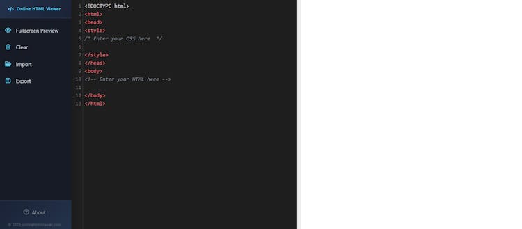 Online HTML Viewer
