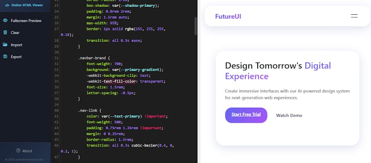 Online HTML Viewer