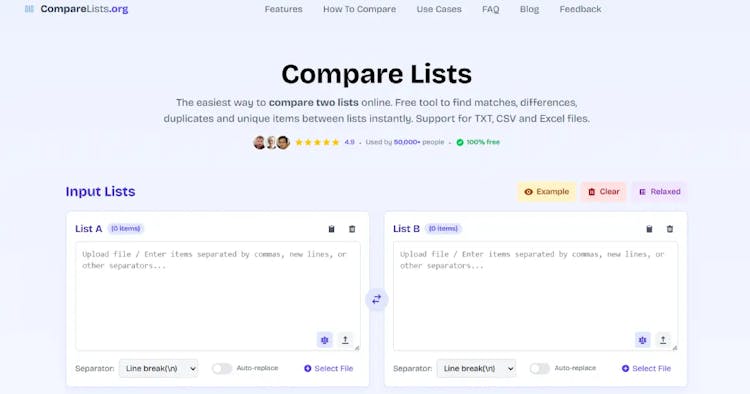 Compare Lists