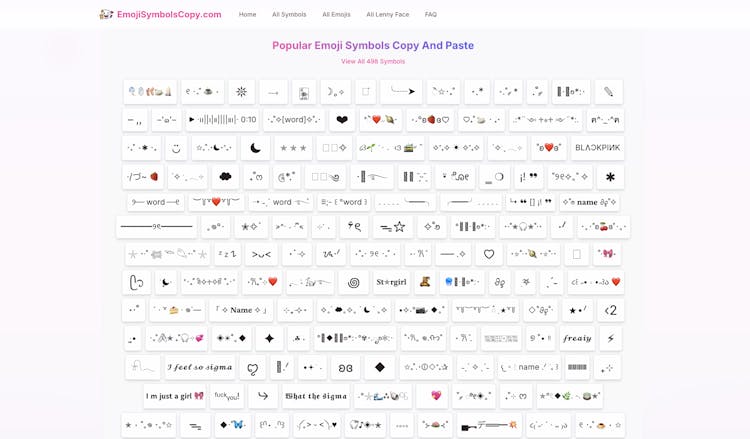 Copy and Paste Symbols & Emojis