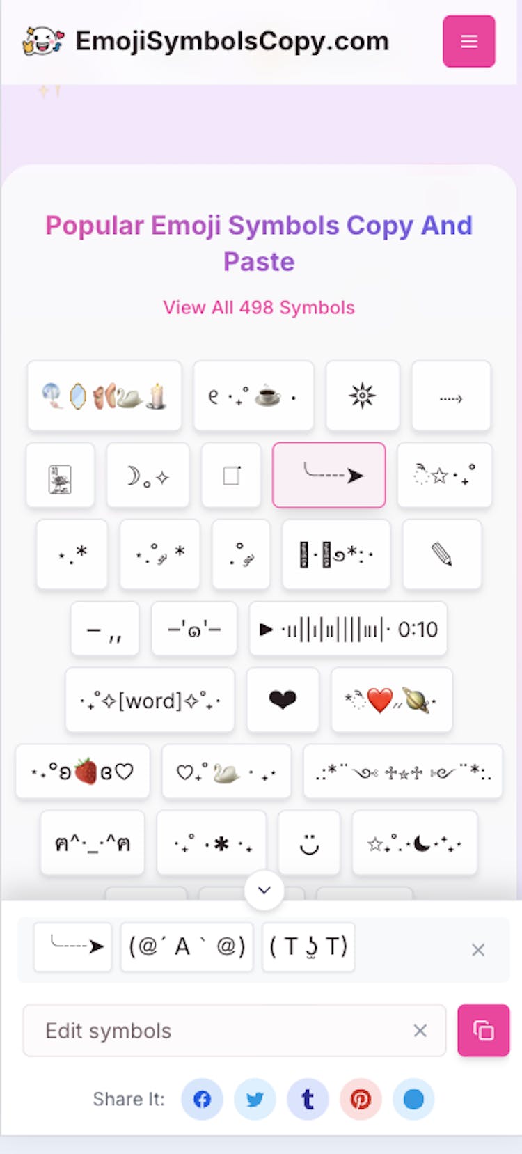 Copy and Paste Symbols & Emojis - Copy and Paste Symbols & Emojis | 𐙚🧸 ...