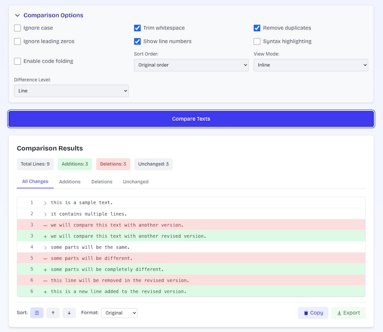 Compare Lists