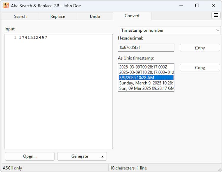 Aba Search and Replace
