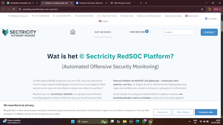 Sectricity RedSOC Platform