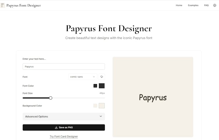 PapyrusFont.com