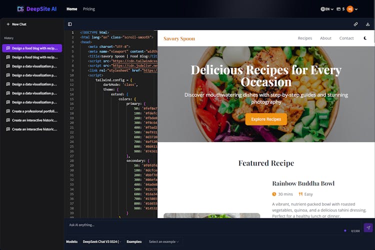 DeepSite AI