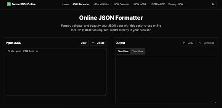 Format JSON Online