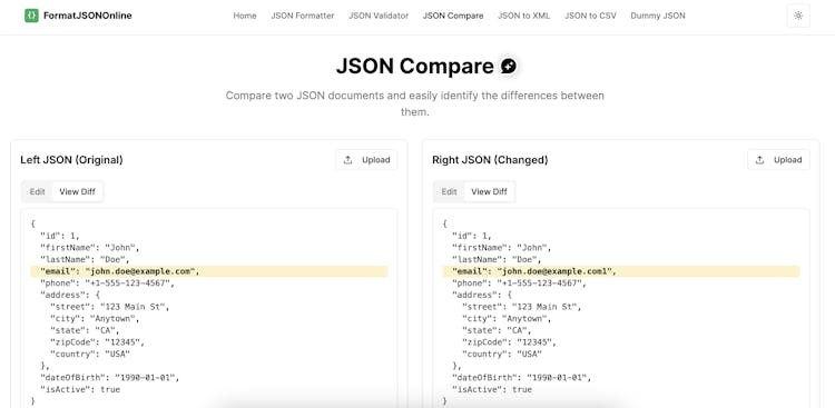 Format JSON Online