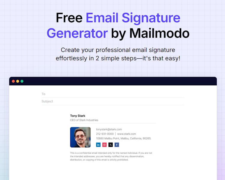 Free Email Signature Generator