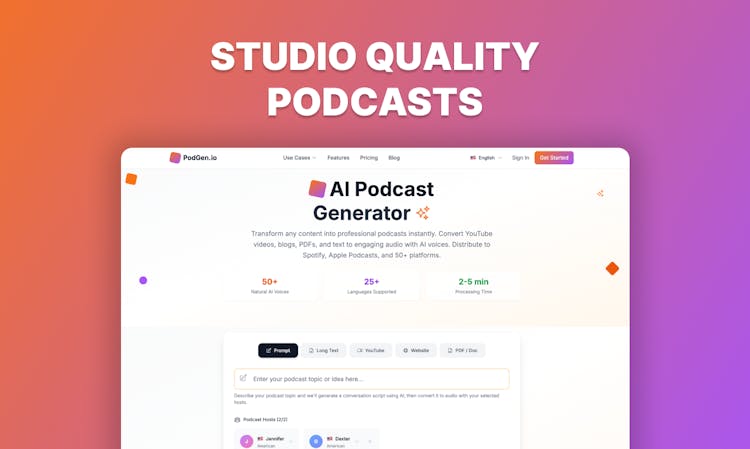 AI Podcast Generator - Podgen