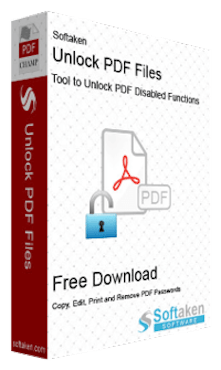 Softaken Unlock PDF Files