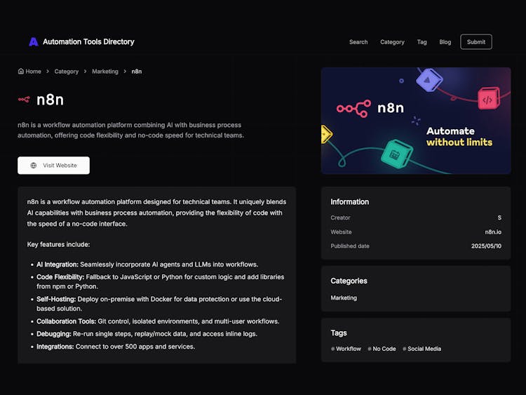 Automation Tools Directory
