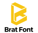 brat font