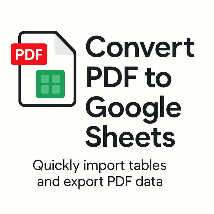 PDF to Sheets