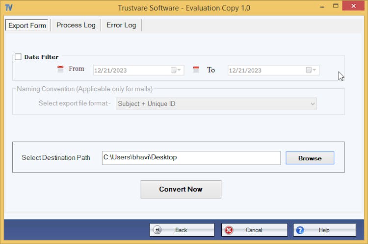 TrustVare MBOX to PST Converter