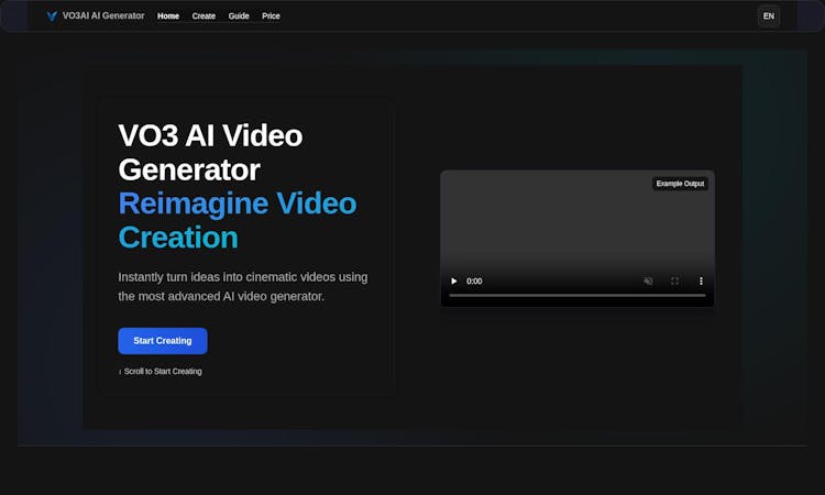 Vo3  AI - Short  AI video Generator