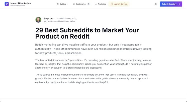LaunchDirectories.com
