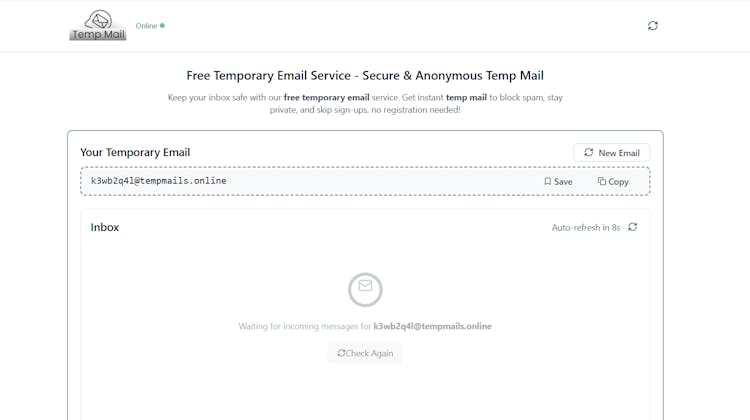 TempMail4u