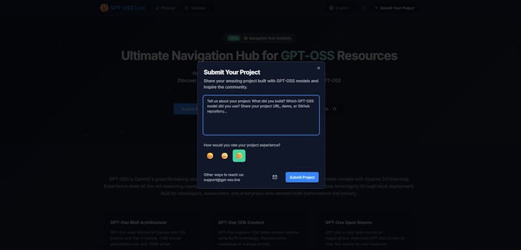 GPT-OSS Live - Navigation Hub for GPT-OSS Resources & Tools