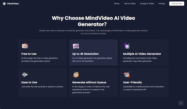 MindVideo - Free Text & Image to Video Online