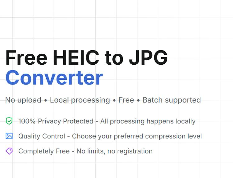 Free HEIC to JPG Converter
