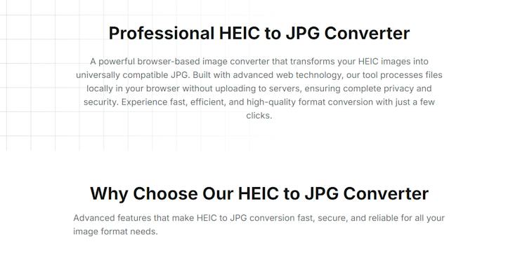 Free HEIC to JPG Converter