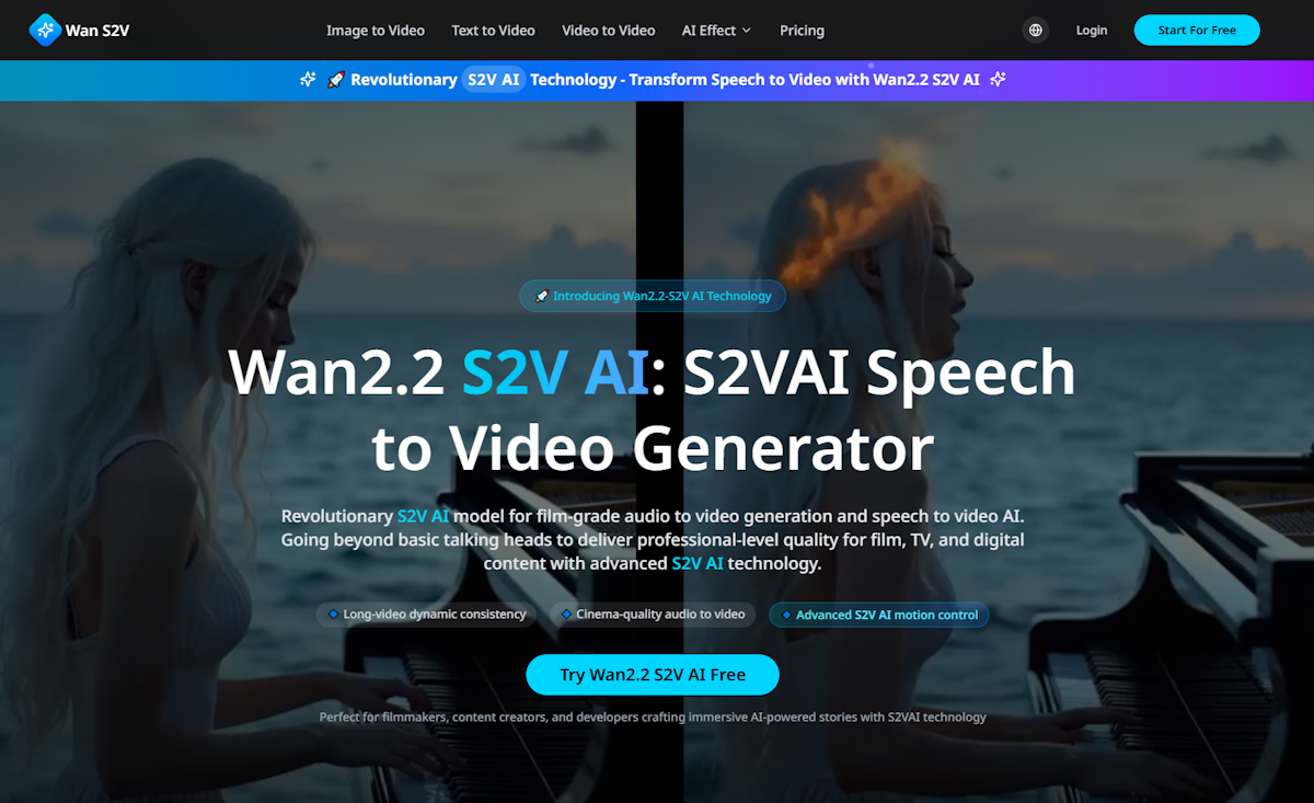 Wan2.2 S2V AI logo