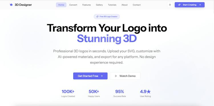 3D logo