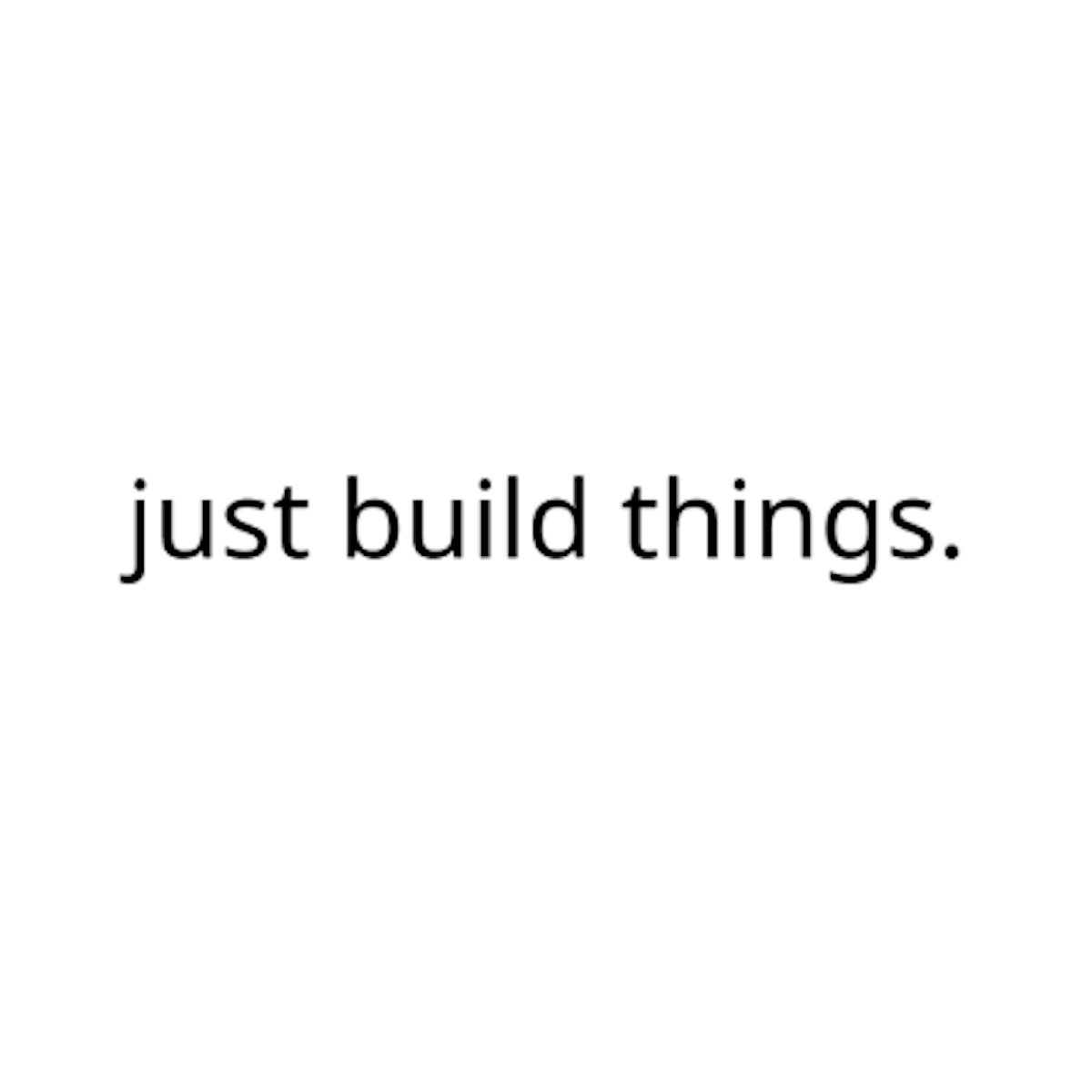 just build things logo