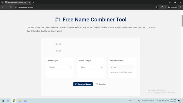 NamesCombiner