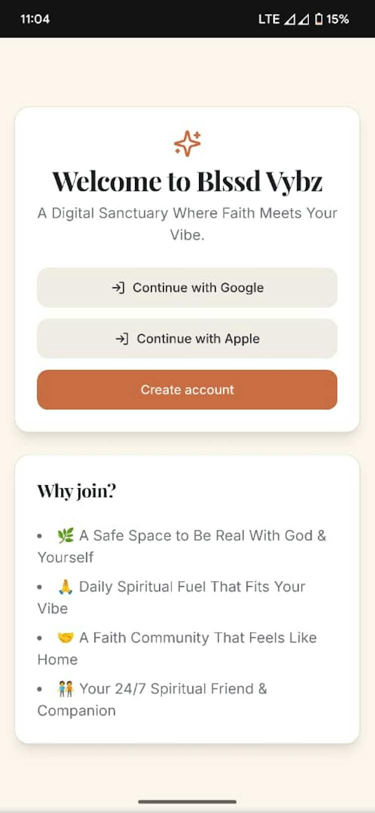 Blssd Vybz Christian Spiritual WebApp