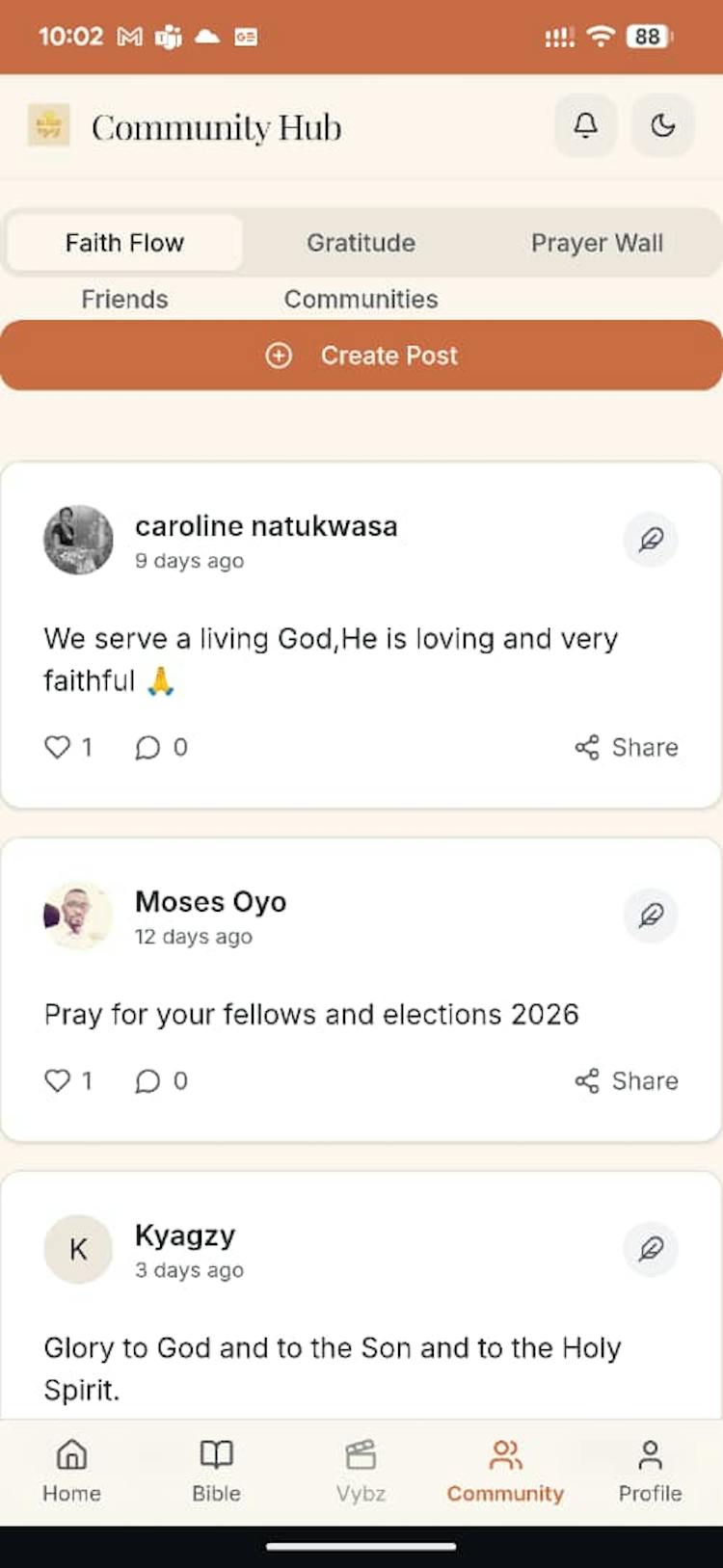 Blssd Vybz Christian Spiritual WebApp