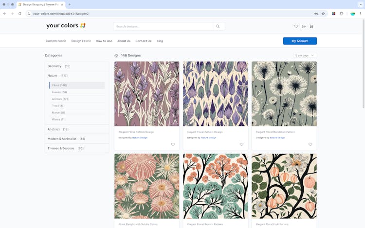 YourColors — Digital Fabric Printing API & Design Automation Tool