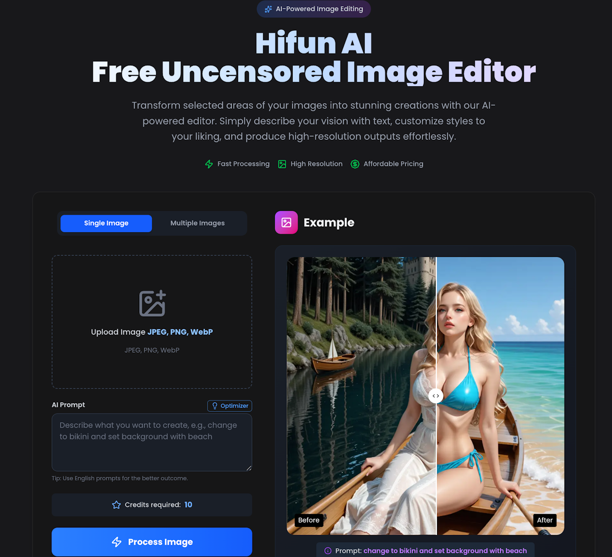 HiFun AI - Free Uncensored Image Generator