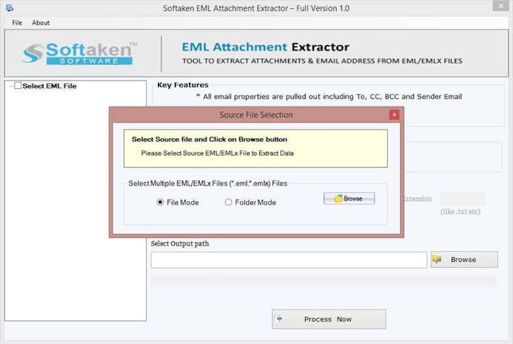 Softaken EML Attachment Extractor Software