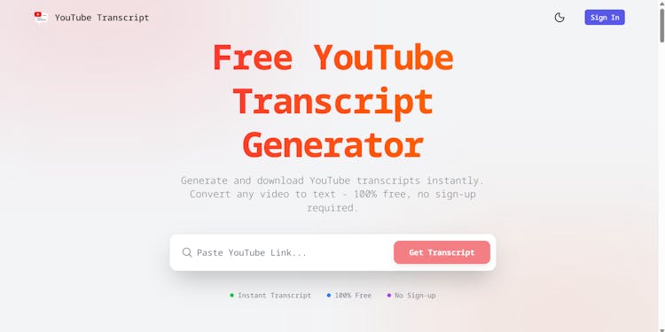 YouTube Transcript